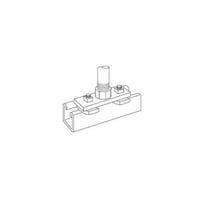 Kindorf® G-976 Channel Connector, 4 in L x 1-1/2 in W, For Use With Surface Raceway and Lighting Support System, Malleable Iron, Galv-Krom