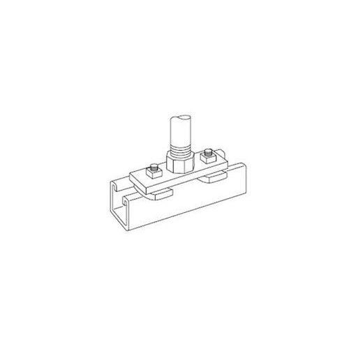 Kindorf® G-976 Channel Connector, 4 in L x 1-1/2 in W, For Use With Surface Raceway and Lighting Support System, Malleable Iron, Galv-Krom