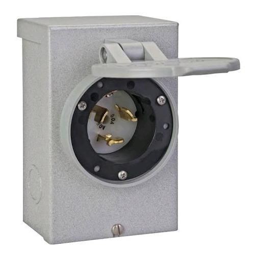 PB50Reliance Controls PB50 Power Inlet Box, 50 A, 12500 W, 6 in x 4 in x 2.63 in