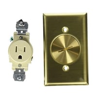 Mulberry 94111 Standard Wallplate, 1 Gang, 4-1/2 in H x 2-3/4 in W, Solid Brass