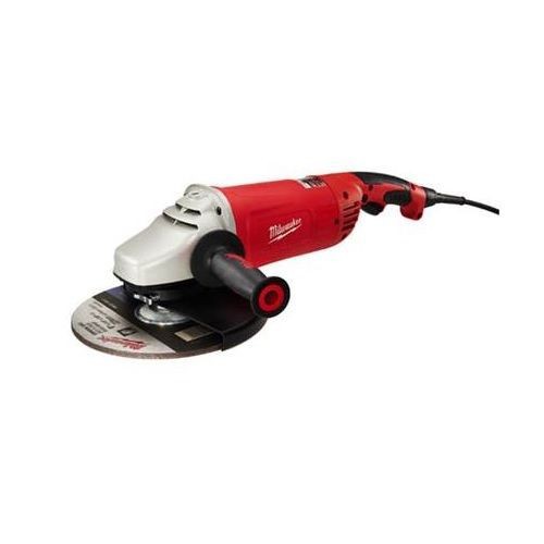 Milwaukee® ROTO-LOK® 6089-30 Double Insulated Large Angle Grinder, 7 in, 9 in Dia Wheel, 5/8-11 UNC Arbor/Shank, 120 VAC, Black/Gray/Red, Lock-ON Trigger Switch, Tool Only