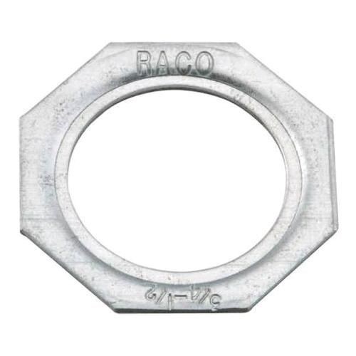 RACO® 1365 Reducing Conduit Washer, 3/4 x 1/2 in, For Use With EMT Conduit, Steel, Electro-Plated Zinc