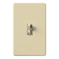 AY-103P-IVAriadni® AY-103P-IV 3-Way Traditional Style Dimmer Switch, 120 VAC, 1 Poles, Side Slide On/Off Operation, Ivory