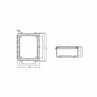 C2420A4Carlon® Circuit Safe® C2420A4 Factory Assembled JIC Enclosure With Opaque Cover, 20 in W x 7-1/2 in D x 24 in H, NEMA 1/3/3S/3X/3SX/4/4X/12/13, Noryl