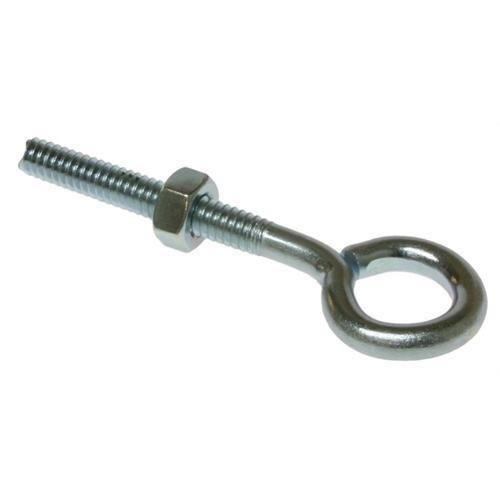 JEB2Metallics EB13 Eye Bolt With Hex Nut, 3/8-16, Steel, Zinc Chromate