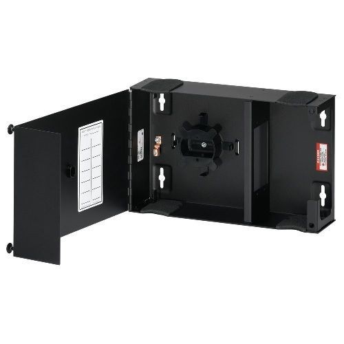 Leviton® OPT-X® 5W310-N SDX Empty Medium Size Enclosure With Solid Metal Door, 14 in W x 5-1/4 in D, 16 ga Steel/Ensolite/Plastic