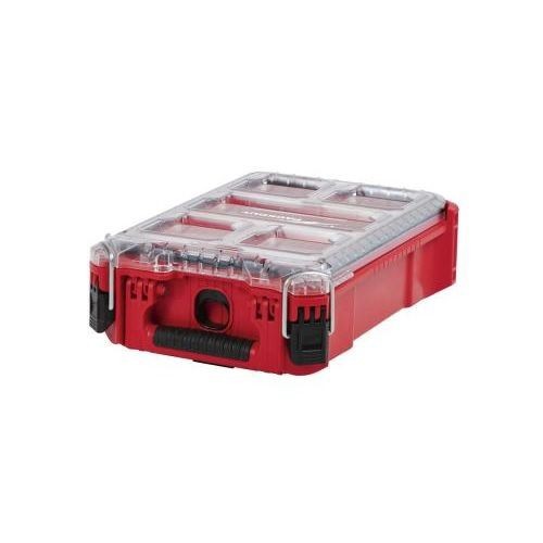 Milwaukee® PACKOUT™ 48-22-8435 Compact Impact-Resistant Tool Organizer, 4.61 in H x 15.24 in W, Polymer, Red