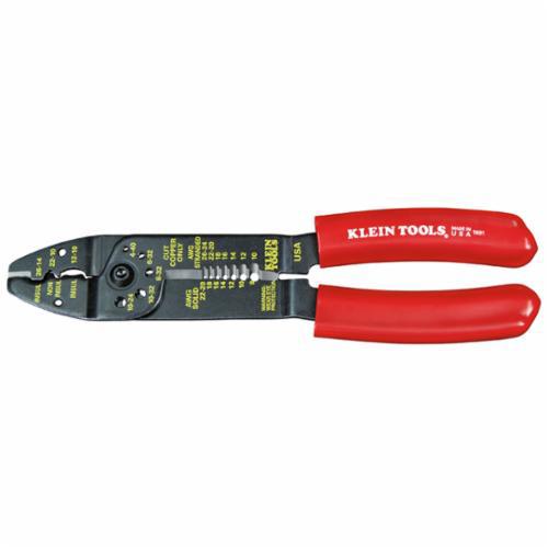 1001Klein® 1001 Multi-Tool Electrician's Wire Stripper/Cutter, 22 to 8 AWG Stranded, 26 to 10 AWG Cable/Wire, 7 to 8 mm Shearing
