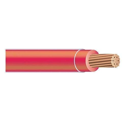 THHN2STRRDTHHN Wire, Stranded, 2 AWG, 1 Conductor, Copper, 600 Volts, Red