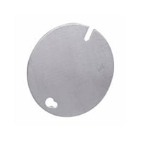 Crouse-Hinds TP270 Blank Flat Round Box Cover, 3-1/4 in Dia, Steel