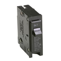BR115EATON BR115 Type BR Circuit Breaker, 120/240 VAC, 15 A, 10 kA Interrupt, 1 Poles, Thermal/Magnetic Trip