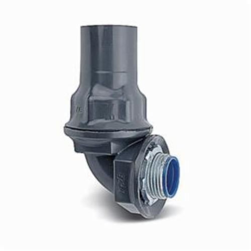 ST3/490-GOcal® ST3/490-G Liquid Tight Conduit Connector, 3/4 in Trade, 90 deg, Steel, PVC Coated