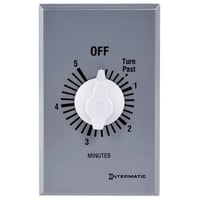 Intermatic® FF5M FF Series Auto Off Commercial Mechanical Spring Wound Timer, 5 min Setting, 125/257 VAC, 1 hp, 2 hp hp, 1NO/SPST Contact, 1 Poles
