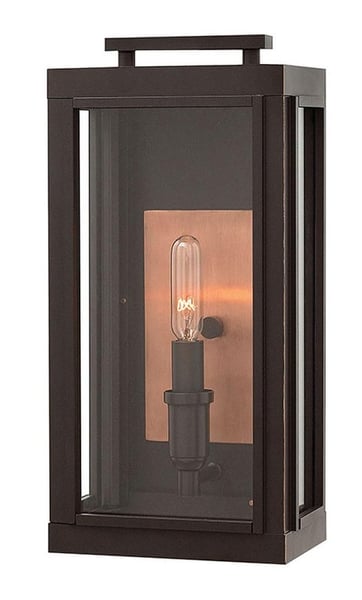 2910OZHinkley® 2910OZ Sutcliffe Traditional Lantern, 5/60 W, Candelabra Lamp Base LED Lamp