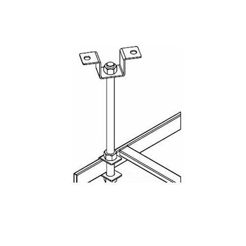 nVent HOFFMAN LCK DCR Ceiling Support Kit, For Use With Ladder Rack System, Steel, Black
