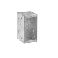 Crouse-Hinds TP671 Gangable Masonry Box, Steel, 15.5 cu-in, 1 Gang, 6 Knockouts