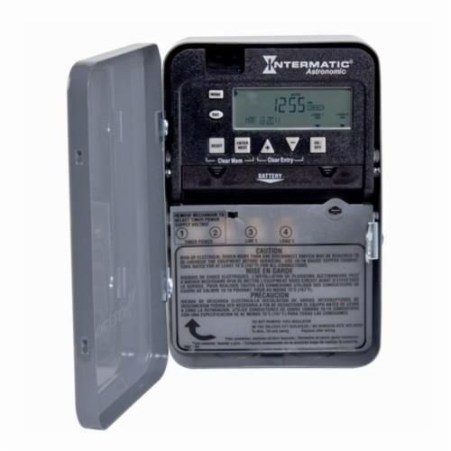 Intermatic® ET8015C ET8000 Electronic Timer Switch, 1 min to 6 days 23 hr 59 min Setting, 120/277 VAC, 1, 2 hp, 1NO/SPST Contact, 1 Poles