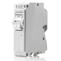 LB115Leviton® LB115 Basic Standard Branch Circuit Breaker, 120 VAC, 15 A, 10 kA Interrupt, 1 Poles, Hydraulic Magnetic Trip