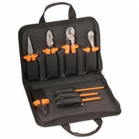 33526Klein® 33526 Dual Insulated Basic Tool Kit, 8 Pieces, High Dielectric Plastic