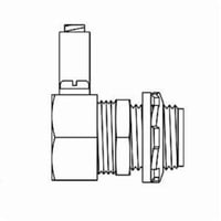3512-3RACO® 3512-3 Insulated Straight Conduit/Cord Connector With Ground Lug, 1/2 in Trade, Malleable Iron/Steel, Electro-Plated Zinc