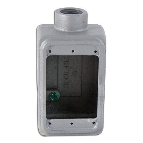 Appleton® Unilet® FS-1-75 Heavy Duty Device Box, Malleable Iron, 25 cu-in, 1 Gang, 1 Outlet, 1 Knockout