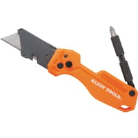 44304Klein® 44304 Folding Utility Knife With Driver, Steel Blade, 1 Blades Included, 6.8 in OAL