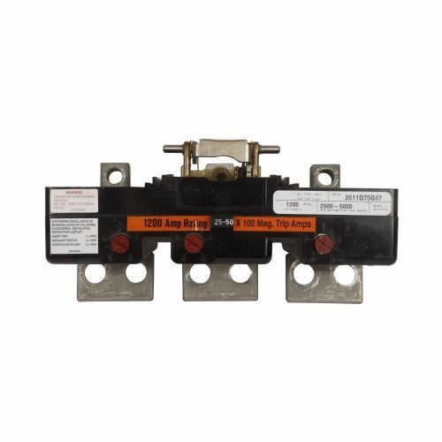 2611D75G01EATON 2611D75G01 Classic Magnetic Breaker Trip Unit, 3 Poles, 225 A, For Use With KAM, HKAM Molded Case Mining Circuit Breaker