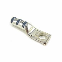 54906BEColor-Keyed® 54906BE 1-Hole Compression Lug, 4 AWG Copper Conductor, Die Code 29, 1/4 in Stud, Copper