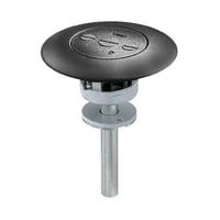 Wiring Device-Kellems ScrubShield™ SystemOne™ PT73FFSDBK 1-Piece 3-Service Flush Standard Sized Poke-Through Assembled Unit, 3 in Hole, 7 in Dia Cover, Composite