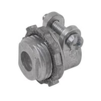 Steel City® XC-498 Non-Insulated Conduit Connector, 3 in Trade, 2.961 to 3.288 in Cable Openings, Malleable Iron, Zinc Plated