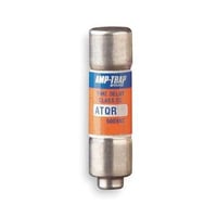 Mersen Amp-Trap® 2000 SmartSpot® ATQR2-1/2 Current Limiting Low Voltage North American Time Delay Power Fuse, 2.5 A, 600 VAC, 200 kA Interrupt, CC Class, Cylindrical Body