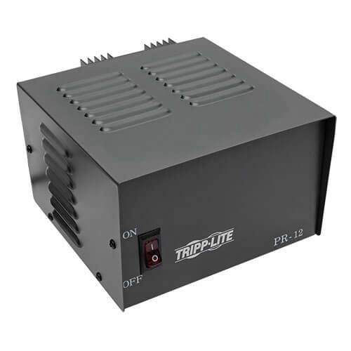 PR12Tripp Lite PR12 AC to DC Conversion Precision Regulated DC Power Supply, 120 VAC Input, 13.8 VDC Output, 166 W Power Rating, 12 A, Benchtop Mount