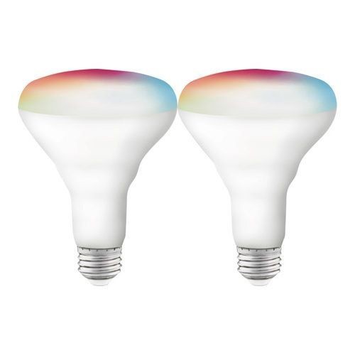 S11256SATCO® S11256 STARFISH™ BR30 Reflector LED Lamp, RGB Color Changing, 120 V, 9.5 W, 800 Lumens, 2 Pack