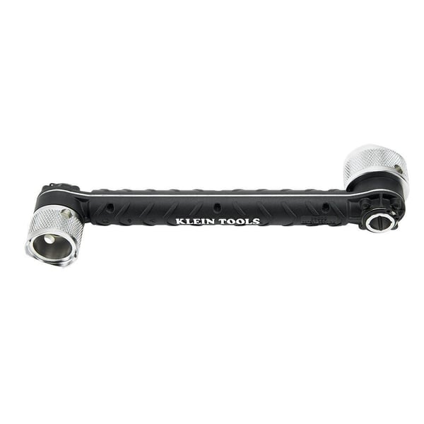 Klein® 56999 Twist Rotating Head Conduit Locknut Wrench, 3/4 in, 1/2 in Wrench, 9 in OAL, Steel