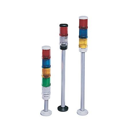 855EP-B24Y3Y8Y4P1Allen-Bradley, 855EP-B24Y3Y8Y4P1, Control Tower Stack Light, Pre-Assembled, 10cm Pole Mount with Cap, Black Housing, 24V AC/DC Full Voltage, Green Steady LED, Yellow Steady LED, Red Steady LED, Single-Circuit Piezo Sound Module