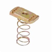 N226ZNB-Line N226ZN 200 Standard Spring Nut With Spring, 7/16-14 Thread, 3/8 in THK, For Use With B22, B24, B26 and B32 Series Medium Channel, Strut Fitting and Bolted Framing, Steel