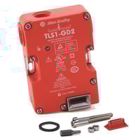 440G-T21BGPT-4BAllen-Bradley, 440G-T21BGPT-4B, Guard Locking Switch - 440G TLS-GD2: Solenoid Voltage: 110V AC/DC, Contacts(Safety and Aux): 2 Normally Closed, 1 Normally Open, Actuator: Standard, Conduit Entry: 1/2 in NPT Adapter