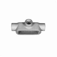 T-100O-Z/Gedney Spec 5™ T200 Type T Conduit Outlet Body, 2 in Hub, 70 cu-in, Malleable Iron, Aluminum Enamel/Zinc Electroplated