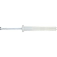 02451-PWRDeWALT® 02451-PWR Hammer Drive Pin Anchor, 3/16 in Dia, 1-1/2 in OAL, Nylon Body Shell, Carbon Steel Pin, Round Head
