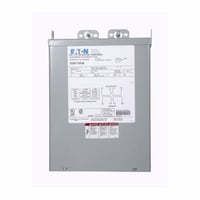 EATON S20N11E07A Type EP Dry Encapsulated Distribution Transformer, 240/480 VAC Primary, 120/240 VAC Secondary, 7.5 kVA Power Rating, 60 Hz, 1 ph Phase