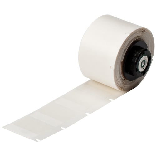 Brady® PTL-19-427 Thermal Transfer Label, 1 in L x 1 in W, Colored Write-On Area Legend, White Legend/Background, Vinyl