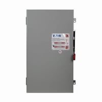 DH364NGKEATON DH364NGK Heavy Duty Fusible Single Throw Safety Switch With Neutral, 600 VAC, 200 A, 50 hp, 125 hp, 150 hp, TPST Contact, 3 Poles