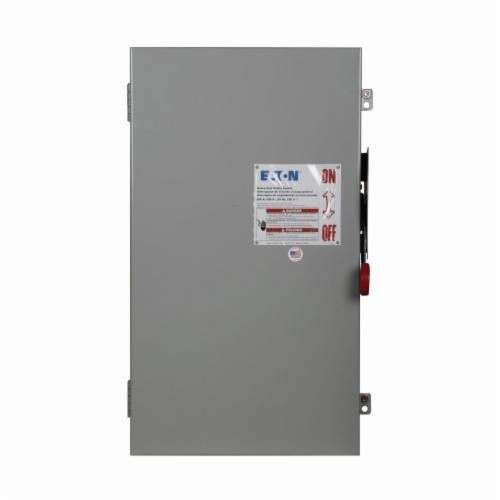 DH364NGKEATON DH364NGK Heavy Duty Fusible Single Throw Safety Switch With Neutral, 600 VAC, 200 A, 50 hp, 125 hp, 150 hp, TPST Contact, 3 Poles
