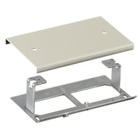 PREMISE WIRING HBL3036HEIV Standard Blank Cover Plate With 1/2 in NPT Knockout, For Use With HBL3000 Series Metal Raceway, Roll Formed Steel, Ivory
