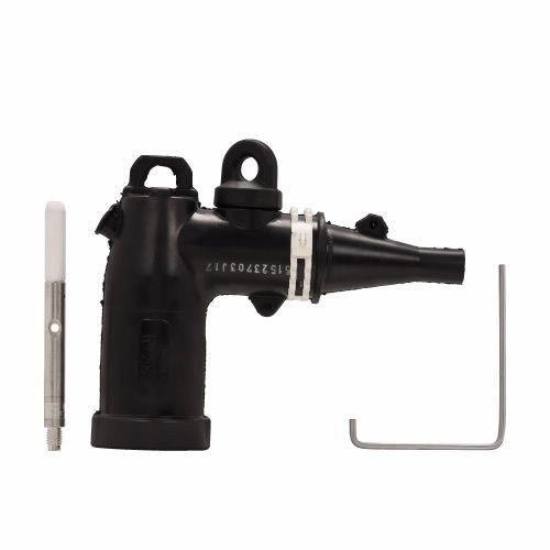 LE215AB00TCooper Power Systems LE215AB00T Loadbreak Elbow, 200 A, Std Voltage 15 kV, Max Phase-to-Ground 8.3 kV, AC 1 Min 34 kV, DC 15 Min 34 kV, Impulse 95 kV, Max Corona 11 kV, Test Yes, 0.61 in, 0.97 in, 15.5 mm, 24.6 mm, No Connector