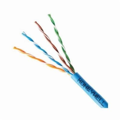 Honeywell 50781104 Genesis® Cat 5e Unshielded Communication Cable, Pull Box Packaging, 300 VAC, (4 Pairs) 24 AWG Bare Solid Copper Conductor, 1000 ft L