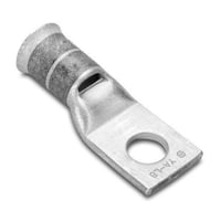BURNDY® HYLUG™ YA4C YA Series 1-Hole Uninsulated Compression Lug, 4 AWG Stranded Copper Conductor, Die Code: 8/346, 1/4 in Stud, Tin Plated Copper