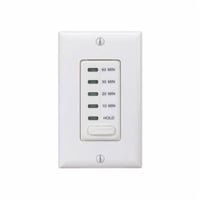 EI210WIntermatic® EI210W EI200 Auto Shut-Off In-Wall Electronic Countdown Timer, 10/20/30/60 min Setting, 120 VAC, 1/2 hp, 1NO/SPST Contact, 1 Poles