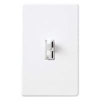 Lutron AY-603PGH-WH Combination Switch - Decorative, 120 V, 50 to 60 Hz, 1 Poles