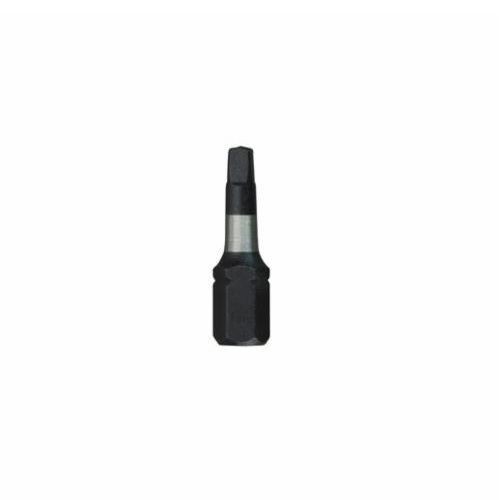 Milwaukee® SHOCKWAVE™ Impact Duty™ 48-32-4421 Impact Insert Bit, #1 Square Recessed Point, 1 in OAL, 1/4 in, Alloy Steel